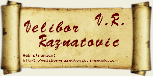 Velibor Ražnatović vizit kartica
